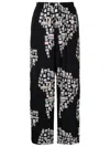 Amir Slama Text-print Straight-leg Trousers In Black