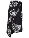 Amir Slama Text-print Wrap Skirt In Black