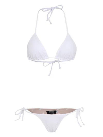 Amir Slama Textured-finish Bikini Set In White