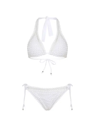Amir Slama Tie Bikini In White