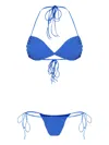 Amir Slama Tie-fastening Bikini Set In Blue