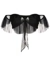 Amir Slama Cropped-top Mit Schleifenverschluss In Black