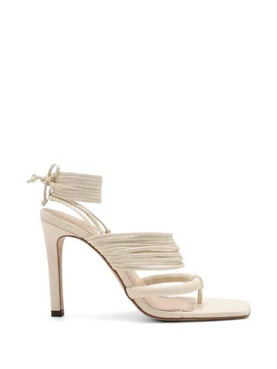 Amir Slama Tie-fastening Sandals In Neutral