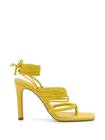 Amir Slama Tie-fastening Sandals In Yellow