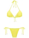Amir Slama Triangle-cup Bikini In Yellow