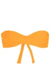 Amir Slama Twist-detail Bikini Top In Orange