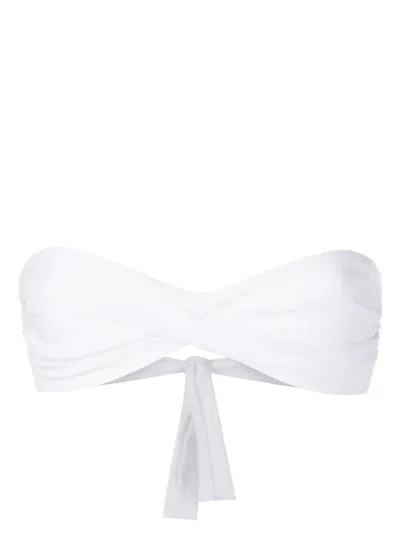Amir Slama Twist-detail Bikini Top In White