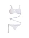 Amir Slama Twisted Bikini In White