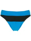 Amir Slama Two-tone High-leg Swimming Trunks In Blue
