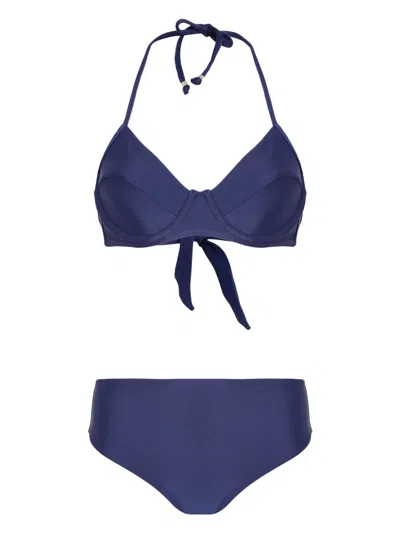 Amir Slama Underwire-cup Bikini In Blau