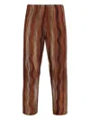 Amir Slama Wavy-pattern Trousers