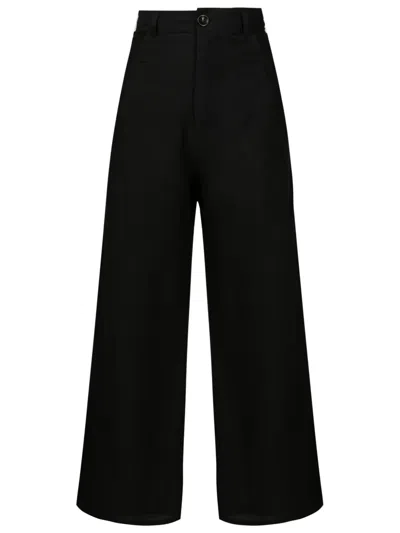 Amir Slama High-waist-hose Mit Weitem Bein In Black