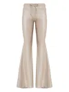 Amir Slama X Astrid Drawstring Flared Trousers In Neutral