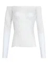 Amir Slama X Astrid Lace Top In White
