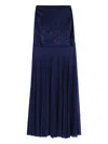 Amir Slama X Astrid Panelled Maxi Skirt In Blue
