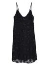 Amir Slama X Astrid Sequin-embellished Mini Dress In Black