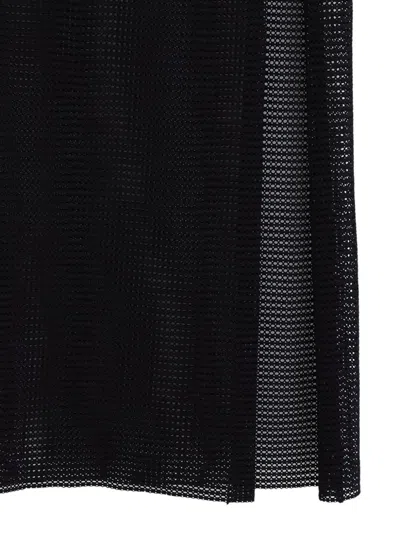 Amir Slama X Jade Picon Openwork Beach Skirt In Black
