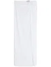 Amir Slama X Jade Picon Openwork Beach Skirt In White