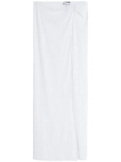 Amir Slama X Jade Picon Openwork Beach Skirt In White