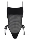 Amir Slama X Jade Picon Openwork Swimsuit In Black