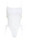 Amir Slama X Jade Picon Openwork Swimsuit In White