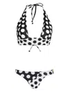Amir Slama X Jade Picon Polka-dot Bikini In Black