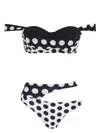 Amir Slama X Jade Picon Polka-dot Bikini In Black