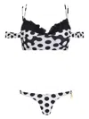 Amir Slama X Jade Picon Polka-dot Bikini In Black
