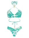 Amir Slama X Jade Picon Starfish-print Bikini In Blue