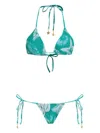 Amir Slama X Jade Picon Starfish-print Bikini In Green