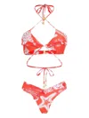 Amir Slama X Jade Picon Starfish-print Bikini In Red