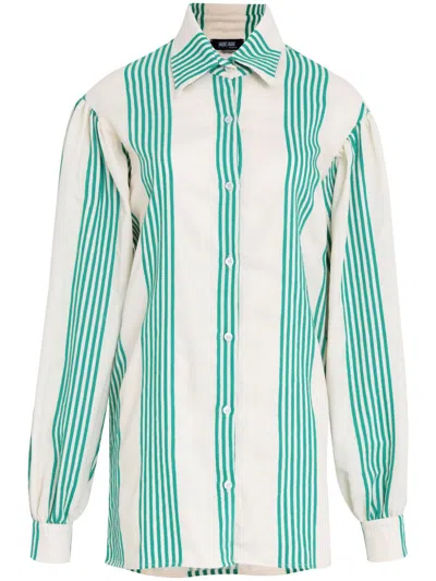 Amir Slama X Jade Picon Striped Shirt In White