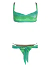 Amir Slama X Jade Picon Tie-dye Bikini In Green