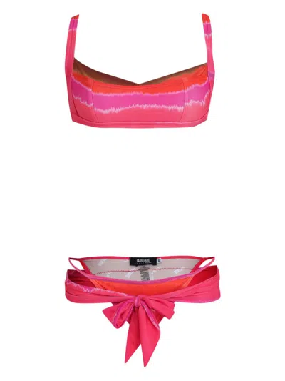 Amir Slama X Jade Picon Tie-dye Bikini In Pink