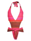 Amir Slama X Jade Picon Tie-dye Trikini In Pink
