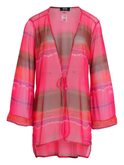 Amir Slama X Jade Picon Tulle Beach Cover-up In Pink