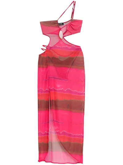 Amir Slama X Jade Picon Tulle Maxi Dress In Pink