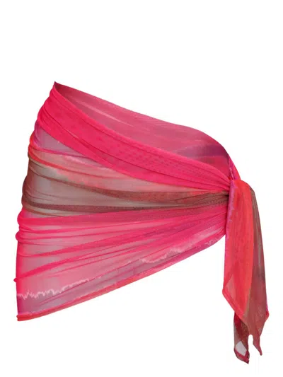 Amir Slama X Jade Picon Tulle Sarong In Pink