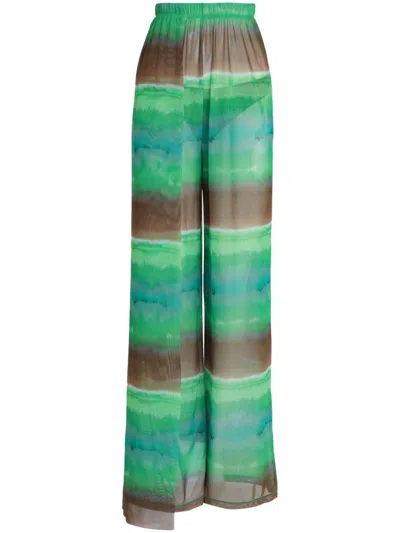 Amir Slama X Jade Picon Tulle Trousers In Green