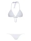 Amir Slama X Jade Picon Waffle-effect Bikini In White