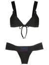 Amir Slama X New Era South American Wave Bikini In Black