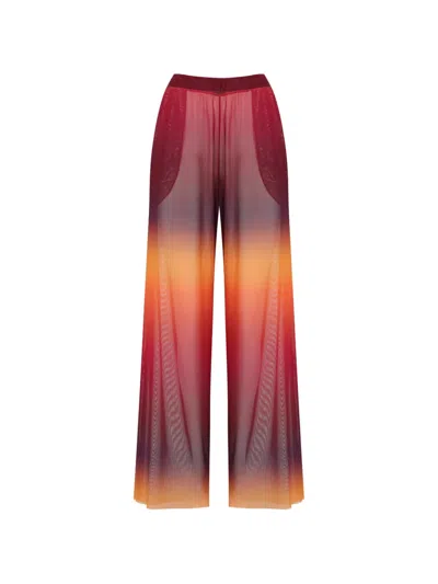 Amir Slama X Tati Barbieri Dégradé Mesh Palazzo Pants In Multi