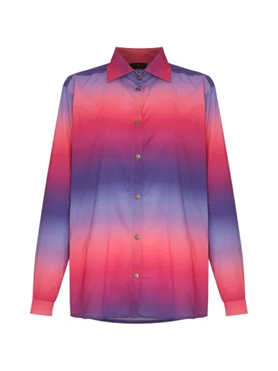 Amir Slama X Tati Barbieri Gradient-effect Long-sleeved Shirt In Multi