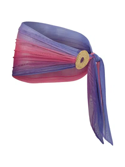 Amir Slama X Tati Barbieri Gradient-effect Wrap Pareo In Multi