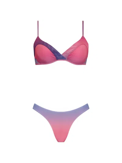 Amir Slama X Tati Barbieri Ombré-effect Bikini In Multi