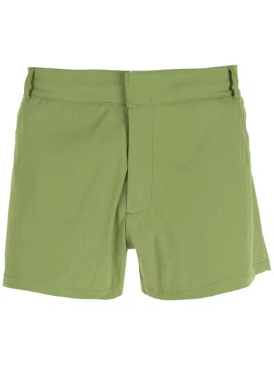 Amir Slama Zip-detail Shorts In Green