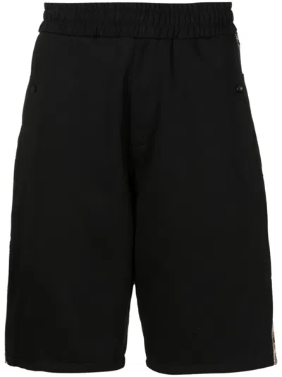 Amir Slama Zipped Cotton Shorts In Black