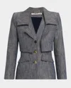 Amir Taghi Cece Blazer In Dark Blue