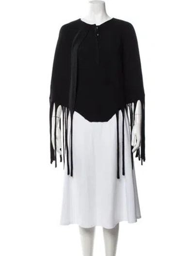 Pre-owned Amir Taghi Crew Neck Sleeveless Top In Black