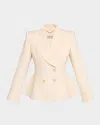 Amir Taghi Dottie Double-breasted Waisted Blazer In Multi